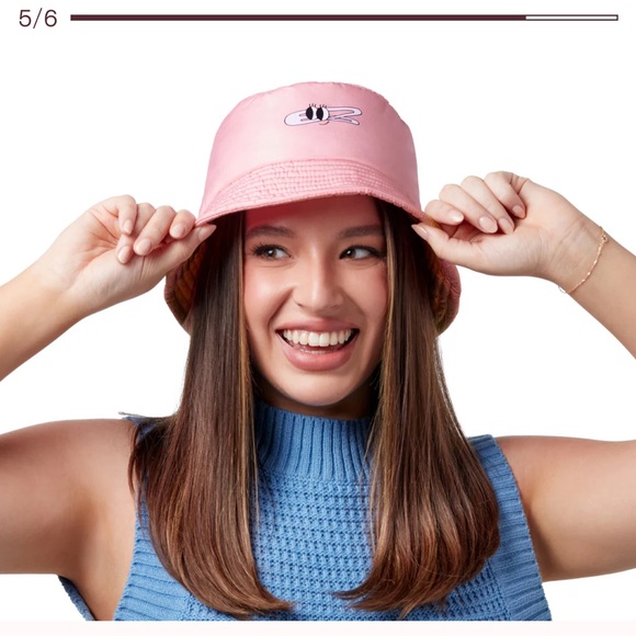 PINK BUCKET HAT - Picture 5 of 8